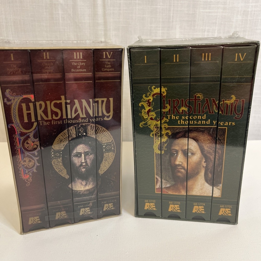 Sealed Christianity First & Second Thousand Years VHS Boxed Sets A&E Complete